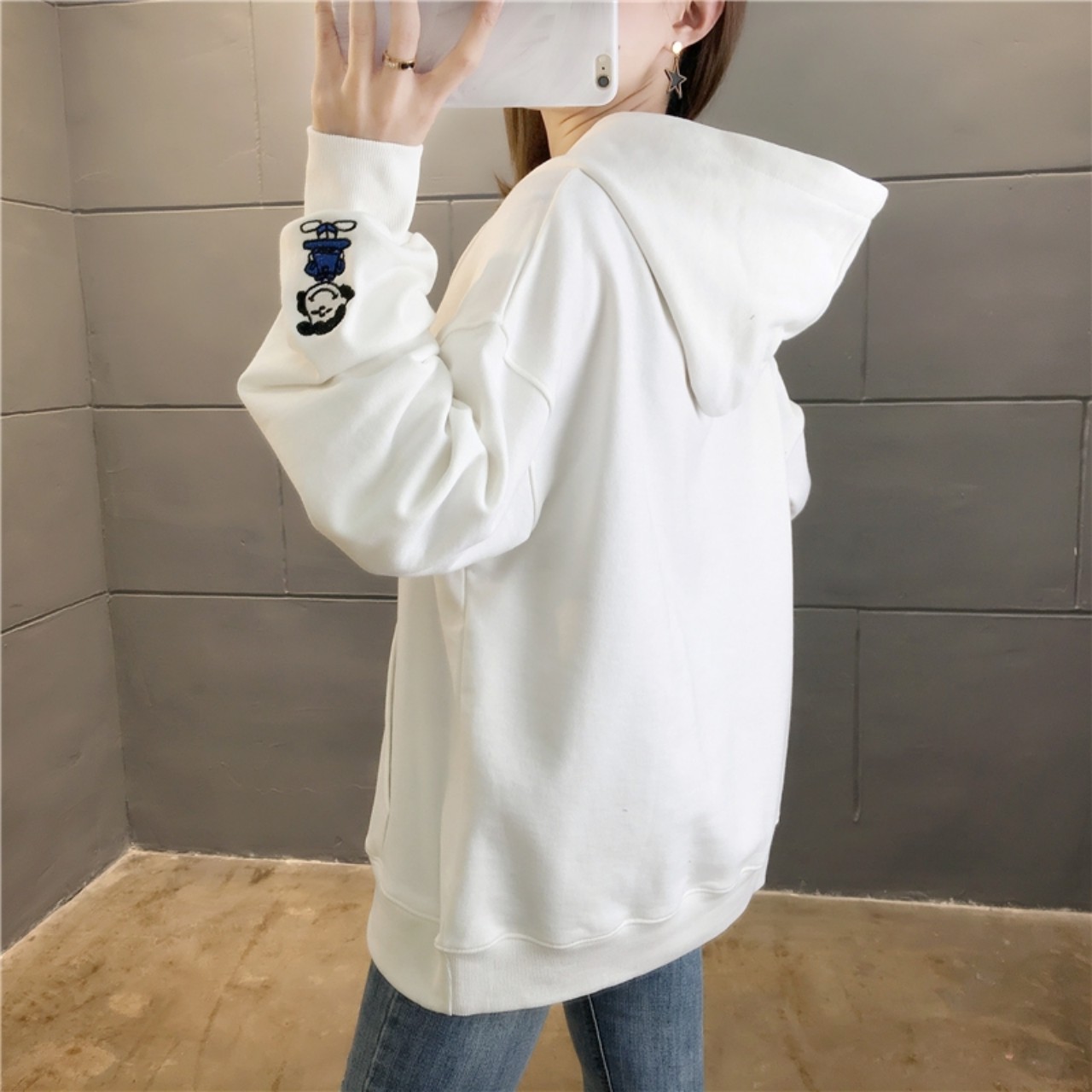 Áo khoác nỉ hoodie in peanut movie dễ thương bl