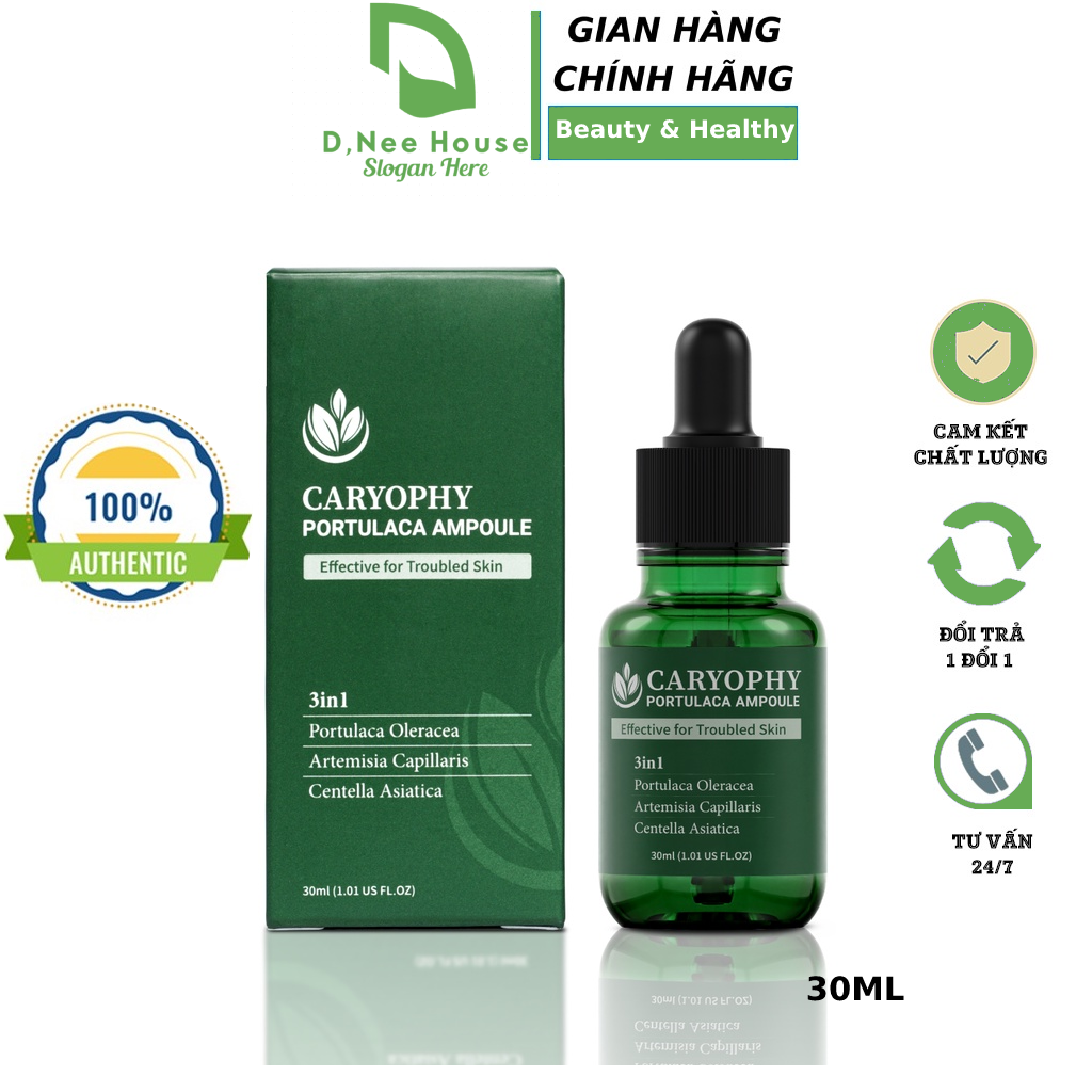 Serum ngừa mụn mờ thâm caryophy chính hãng 30ml serum mụn ngăn ngừa mụn ẩn,mụn đầu đen d,nee house