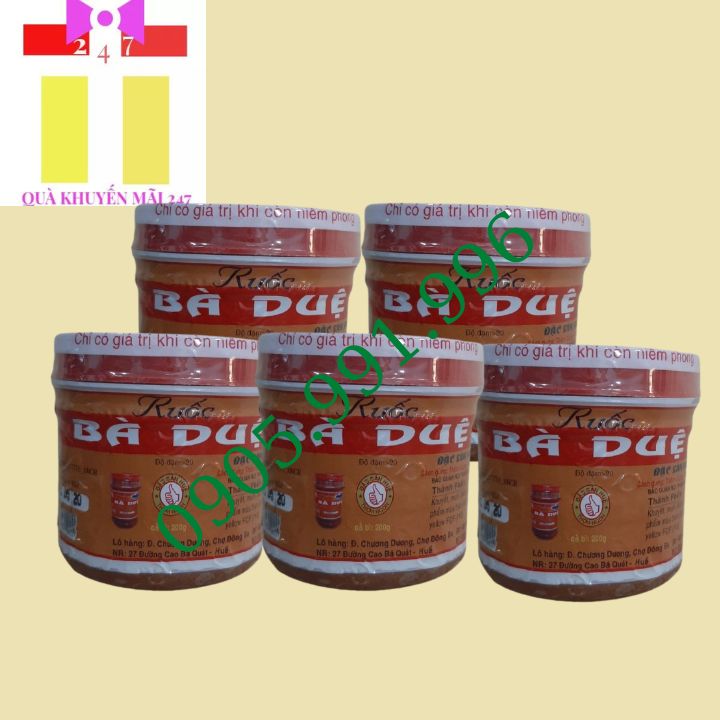 Combo 5 mắm ruốc bà duệ 200g chuẩn vị bún bò huế - quà khuyến mãi 247