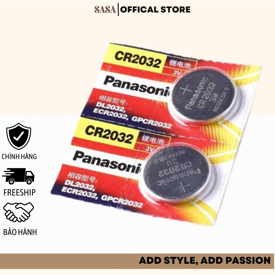 Pin panasonic cr2032 3v lithium - pin cúc khuy áo