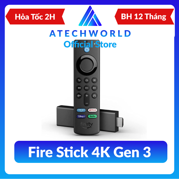 Thiết Bị Amazon Fire Stick 4K TV All New 2023 Kèm Alexa Voice Remote - Hàng Chính Hãng - BH 1 Năm