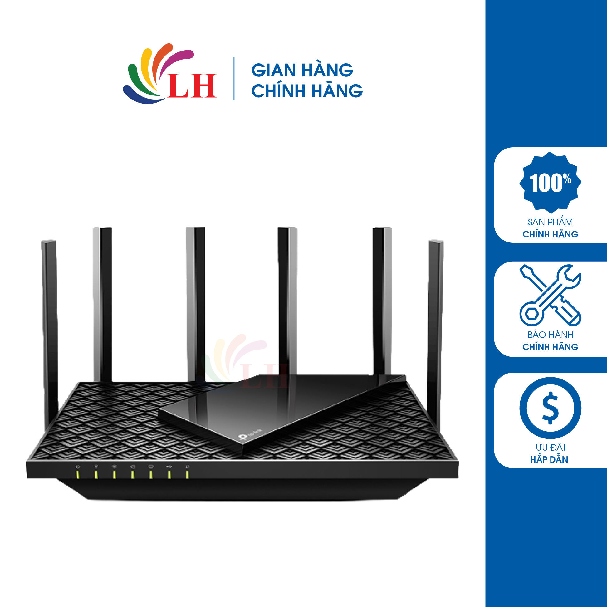 Thiết bị định tuyến mạng không dây TP-Link Router Wifi 6 Dual-Band 6-Stream Gigabit AX5400 Archer AX72 - Hàng chính hãng - WiFi 6 AX5400 tốc độ vượt trội, Công nghệ OFDMA và MU-MIMO, HomeShield hỗ trợ bảo vệ mạng gia đình