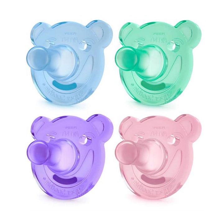 Ti giả ngậm chống vẩu avent 0-3m và 3m+ - mỹ