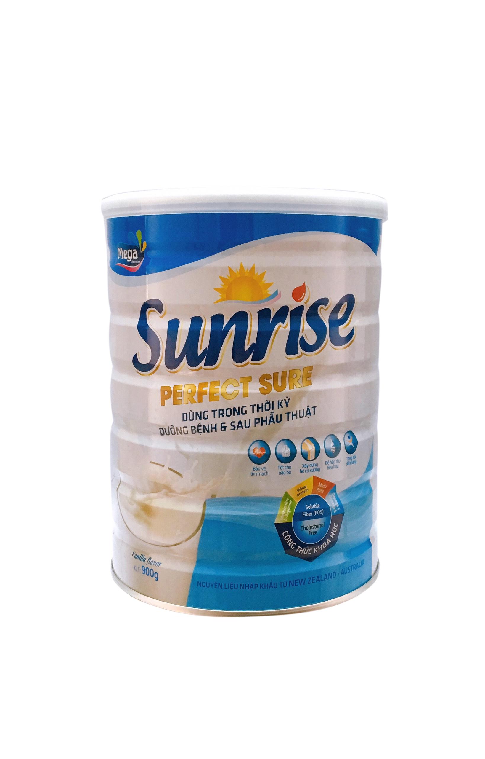 Sữa bột dinh dưỡng Sunrise Perfect Sure 900g