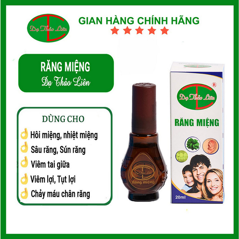 Tinh Dầu Răng Miệng Dạ Thảo Liên Chính Hãng ✔️️️ Ngăn ngừa sâu răng hôi miệng nấm lưỡi nấm tai nhiệt miệng khỏe lợi hộp 5ml