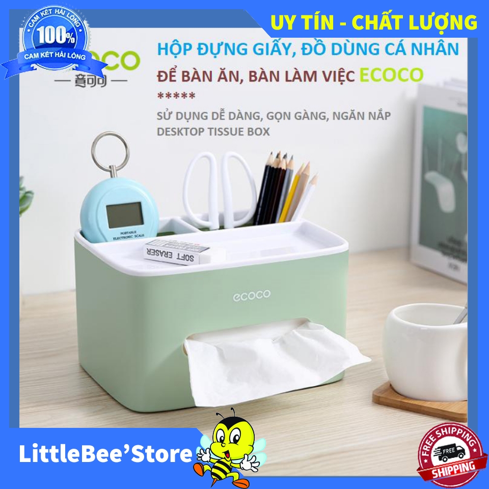Hộp Đựng Đồ Đa Năng , Hộp Đựng Giấy Cuộn , Hộp Đựng Giấy Ăn Để Bàn , Khay Đựng Giấy Lau - Chọn Mua HỘP ĐỰNG GIẤY ĂN ĐA NĂNG  ĐỂ BÀN KÈM KHAY ĐỂ ĐỒ, ĐIỆN THOẠI ECOCO , Thiết Kế Hiện Đại Và Xinh Xắn