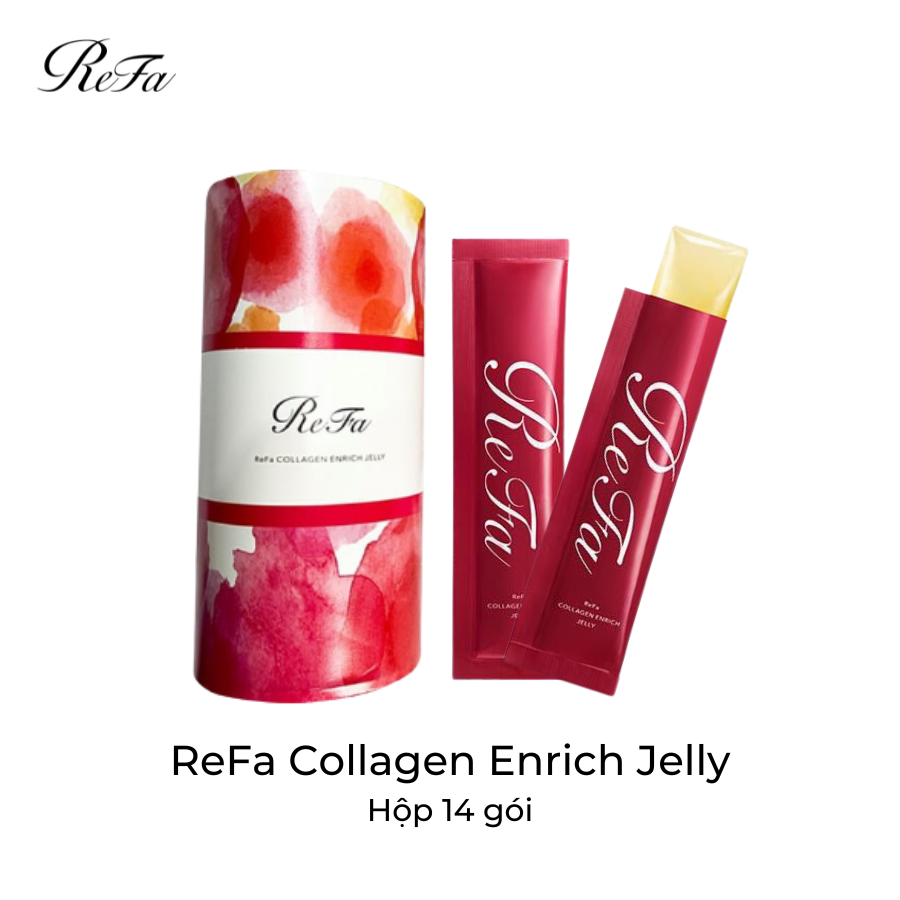 Refa collagen enrich jelly - hộp 14 gói - hsd 3.2024