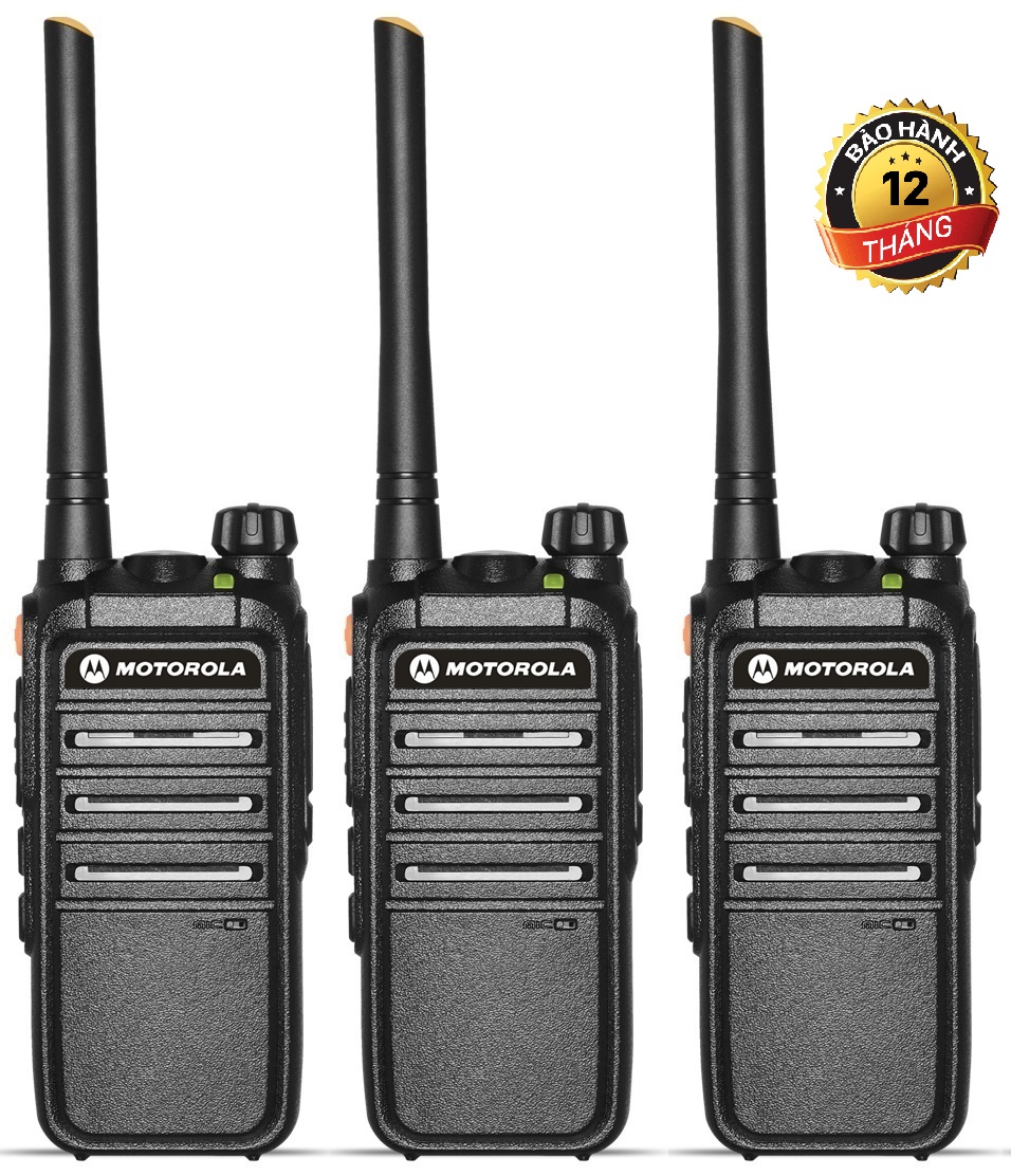 Bộ 3 Bộ đàm Motorola CP318 -Siêu bền có đèn pin, Cự ly liên lạc cực xa