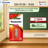 Vỉ 1 viên Pin Alkaline 27A 12V Chuyên Dụng Panasonic LRV27A/1BPA – Hàng Chính Hãng