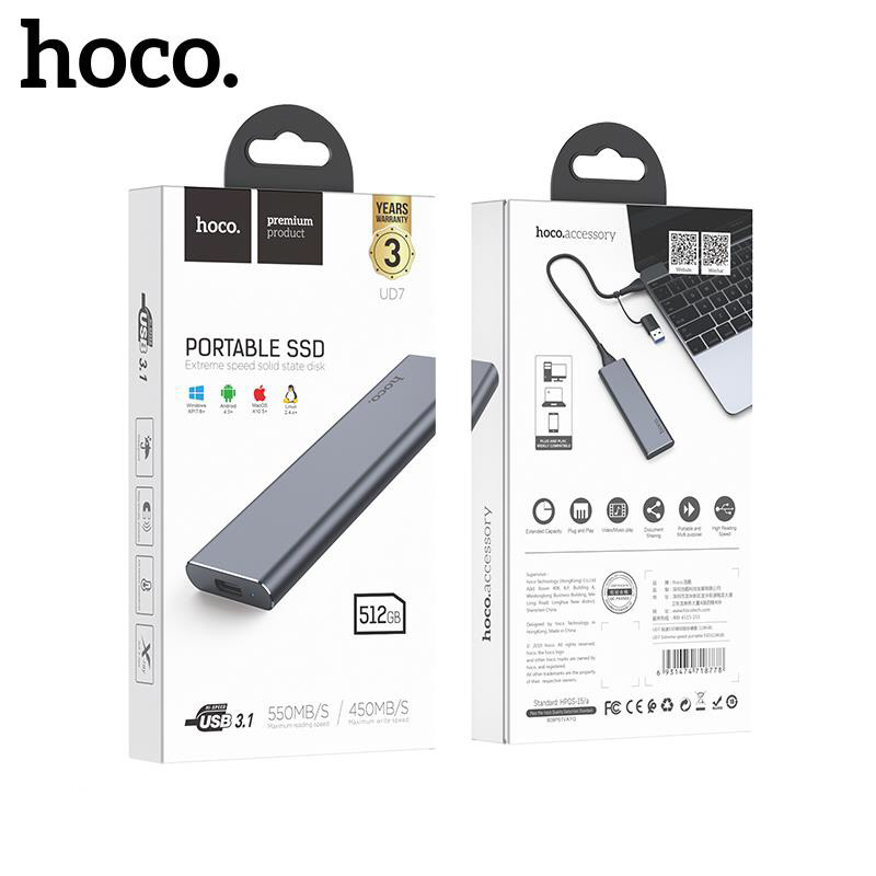 Ổ cứng di động hoco ud7 - 512gb