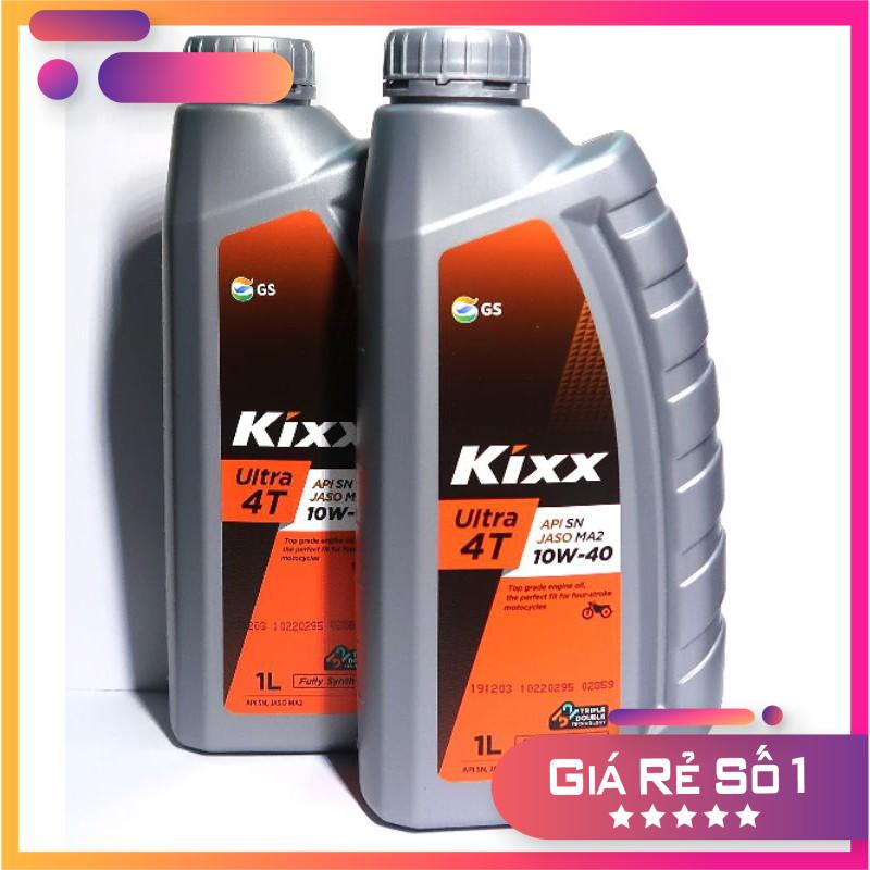 [Siêu Sale] Nhớt Kixx 10W40 Fully Synthentic nhập khẩu Hàn Quốc chai 1L , nhớt kixx 10W40 cho xe máy