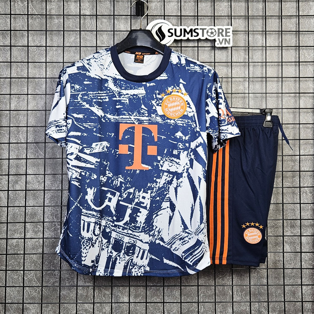 Bộ Quần Áo Bóng Đá Thể Thao CLB Bayern Munich Họa Tiết Độc Đáo Đẹp - Áo Đá Banh Nam Nữ 2024
