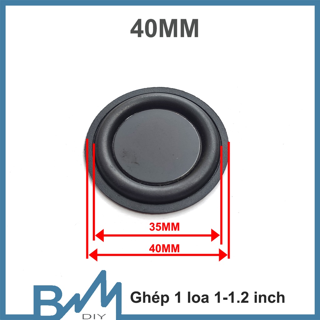 Màng cộng hưởng - loa bass thụ động mặt sắt giá rẻ