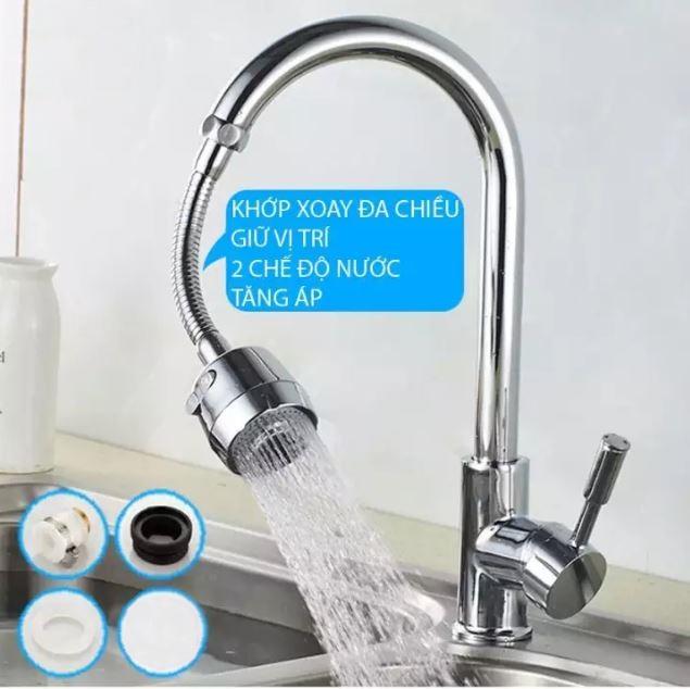 Đầu Tăng Áp cho vòi rửa chén loại to, có lọc nước , chất liệu inox, Sử dụng công nghệ Nhật Bản lọc sạch nước, diệt vi khuẩn, khử độc- Home Baby