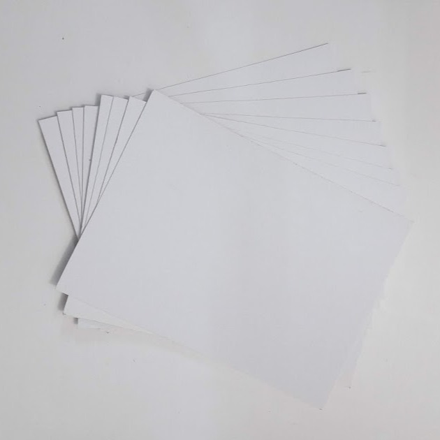 Giấy bo cứng viết thư pháp (giấy mỹ thuật) - dày 1mm, xấp 4 tờ.