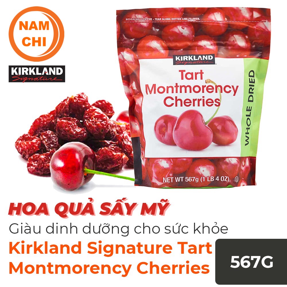 Hạt cherry sấy khô kirkland 567g mỹ - usa