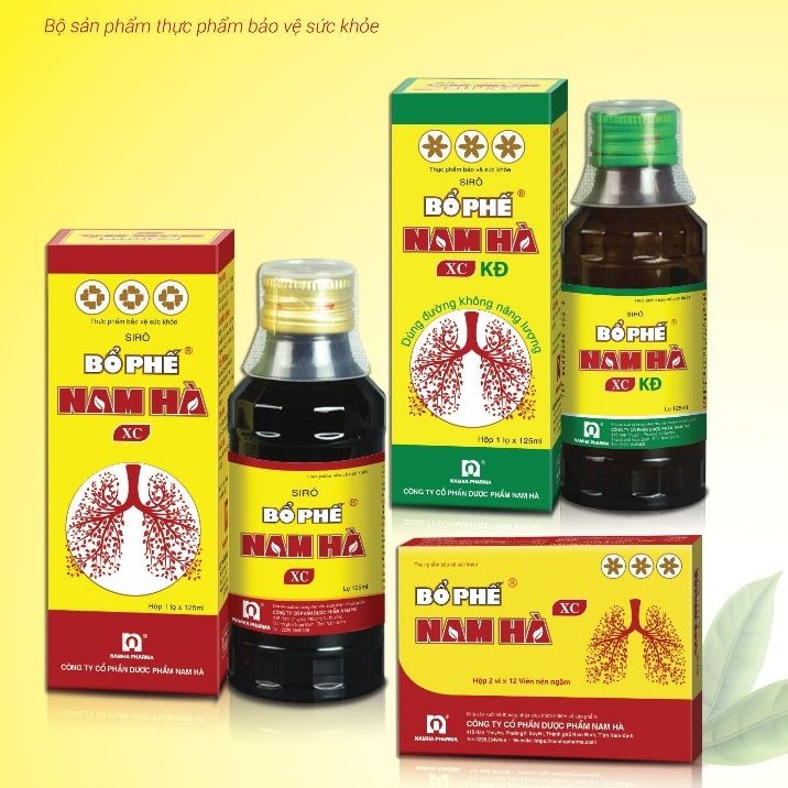 Bổ Phế Nam Hà XC - Giúp bổ phế, giúp giảm ho, giảm đờm, giảm đau rát họng, khản tiếng do viêm họng, viêm phế quản