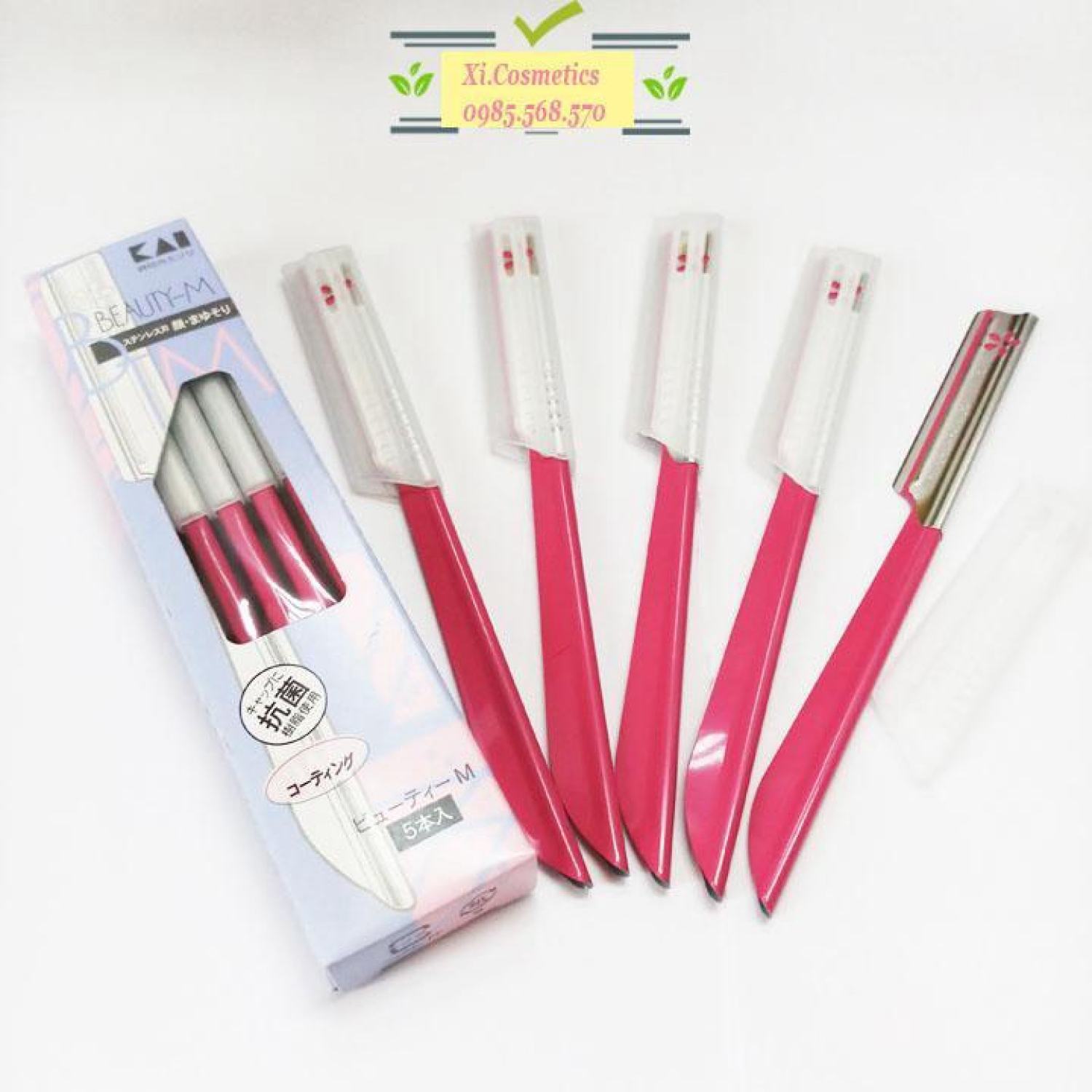 Set 5 dao cạo lông mày, cạo lông kai – hàng nội địa nhật