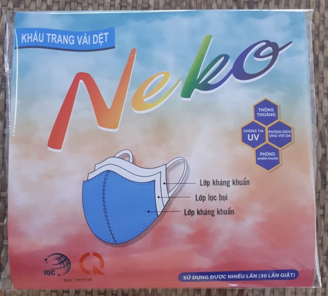 Khẩu trang vải kháng khuẩn cao cấp- 1 túi 1 chiếc