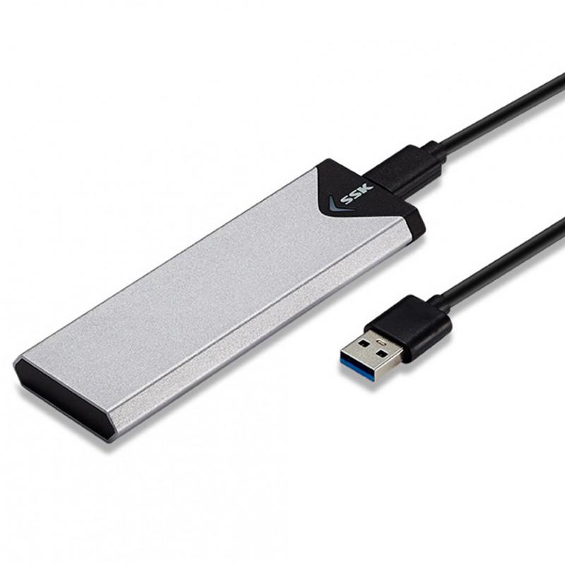 Box ổ cứng m2 - ssd box m2 ngff to usb 3.0 ssk c320