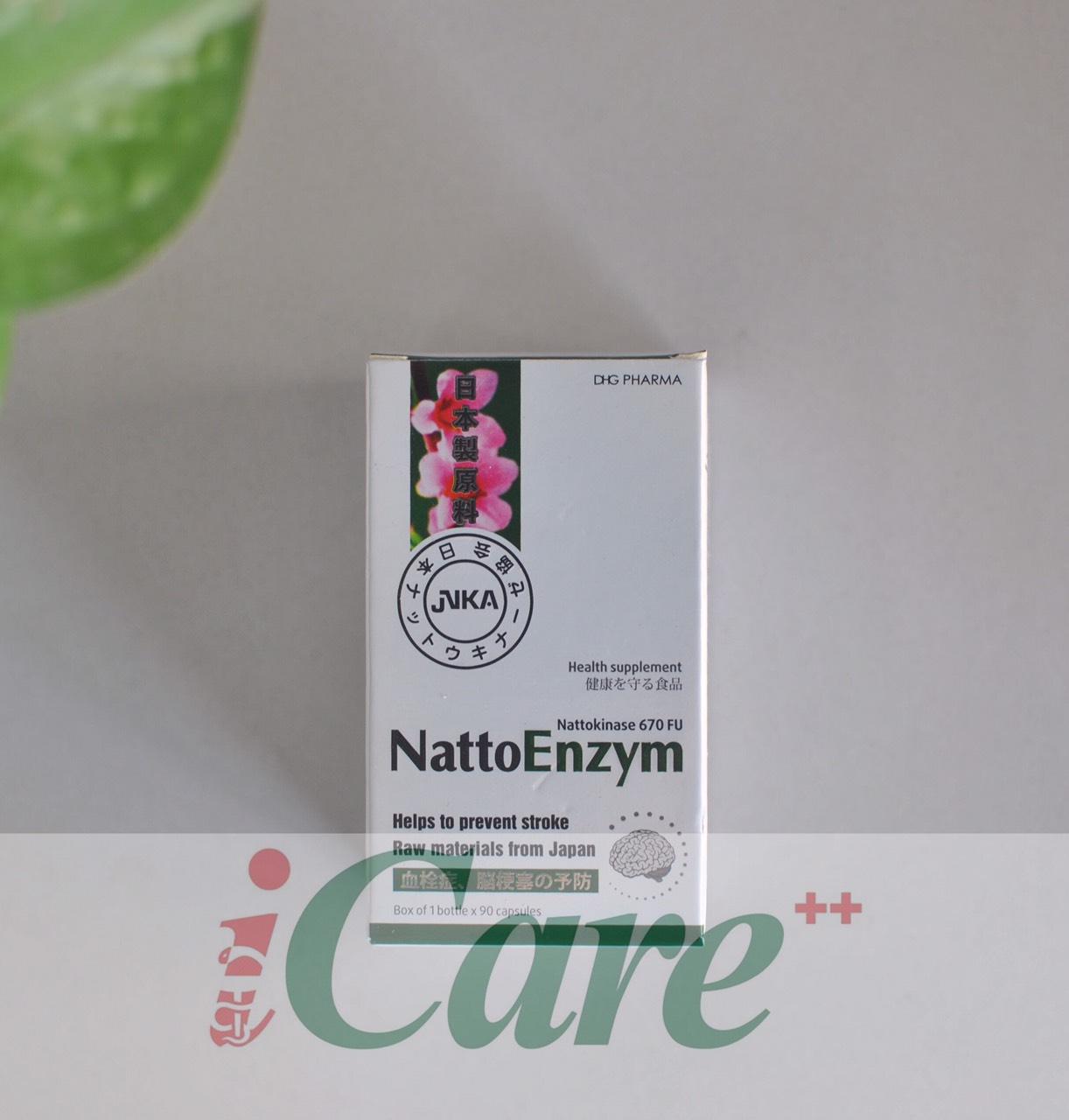 NATTOENZYM  LỌ 60 VIÊN - SẢN PHẨM CẢI THIỆN TUẦN HOÀN MÁU NÃO, CAO HUYẾT ÁP - ICARE