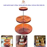 Tháp Đựng Nước 3 Tầng Trưng Bày Đồ Uống Bàn Thờ Gia Tiên Thần Tài