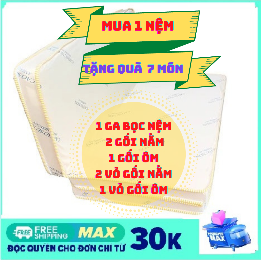 {NỆM GẤP 3} {TẶNG QUÀ 7 MÓN} NỆM CAO SU NON AMERICAN Hàng Loại 1 Chính Hãng Cao Cấp [ĐỦ SIZE]