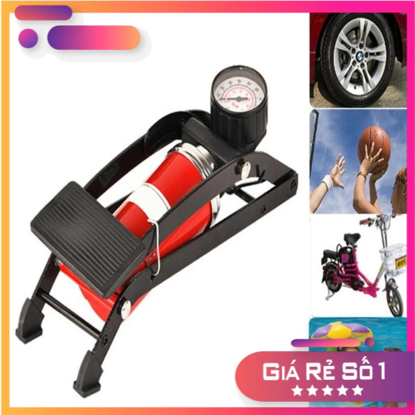 [ Khuyến mãi - Sale sốc ] Bơm Hơi Đạp Chân Đa Năng Mini CN-200 dành cho Ô tô, Xe Máy - [ Shop Hoàng Châu ]