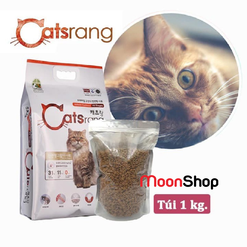 Hạt cho mèo Catsrang túi chiết, thức ăn mèo Catsrang túi chiết 1kg
