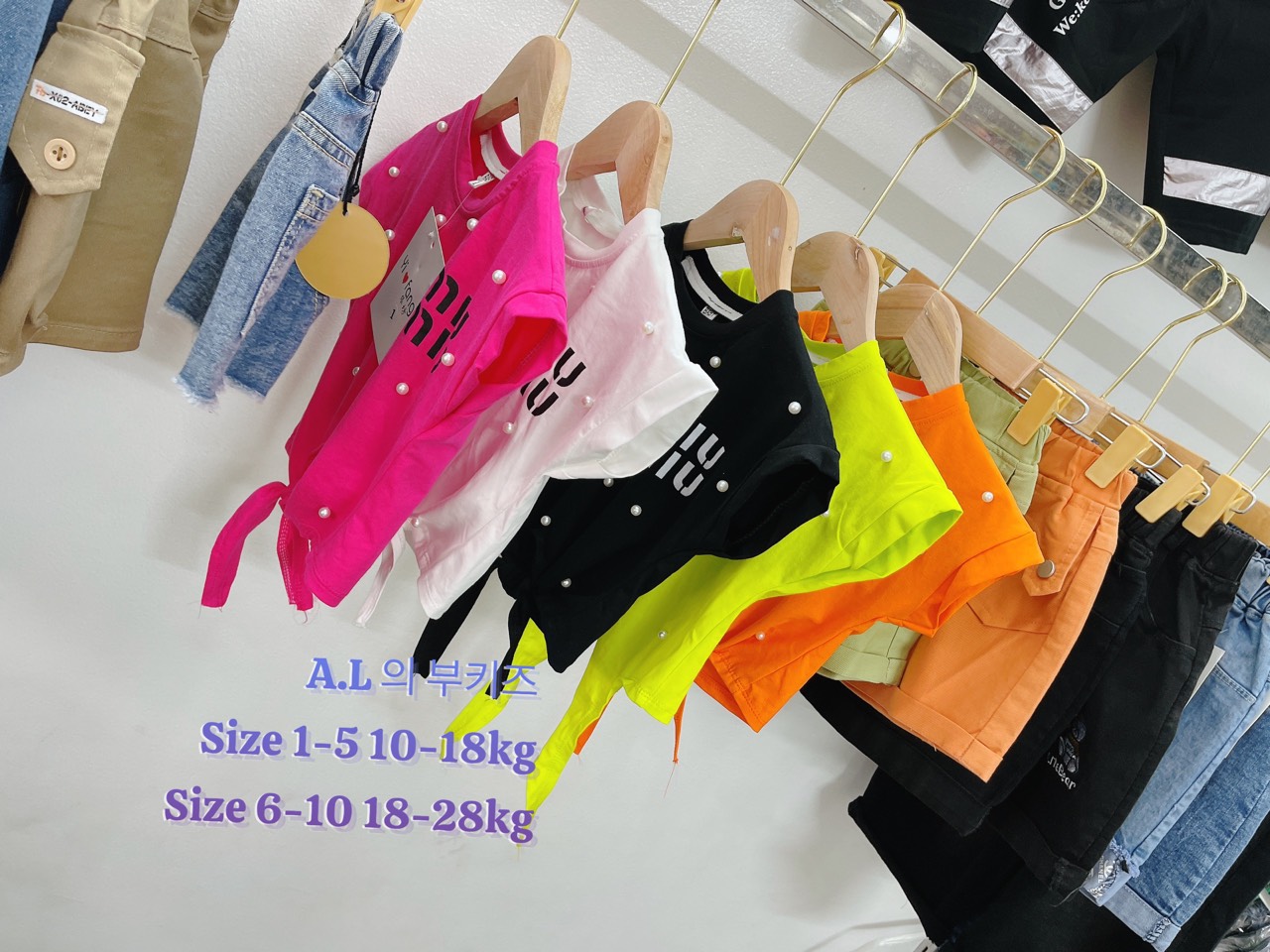 Áo croptop bé gái dáng rộng size nhí+đại 10-28kg, áo thun bé gái cộc tay