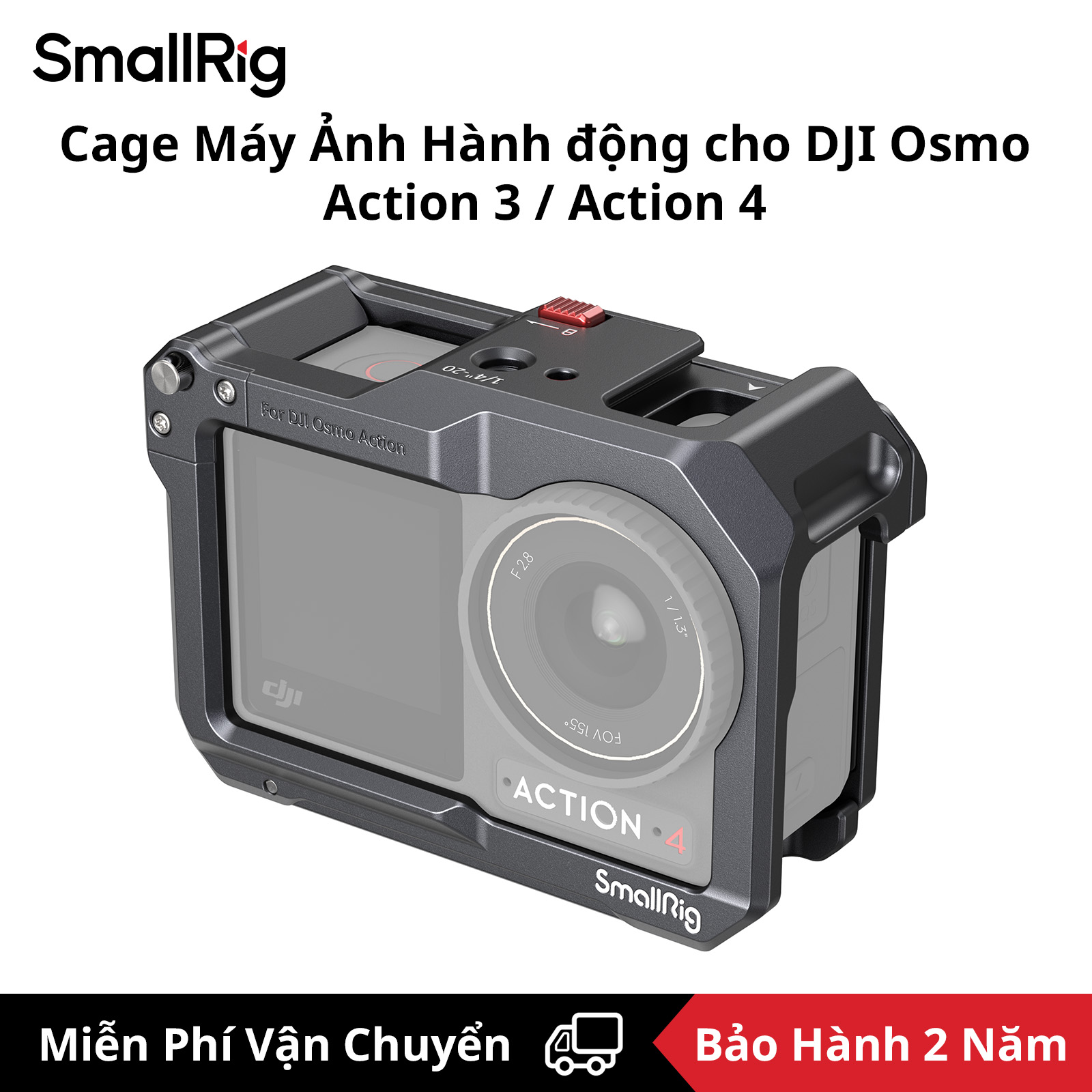 Smallrig cage máy ảnh hành động khung lồng cho dji osmo 4 4119