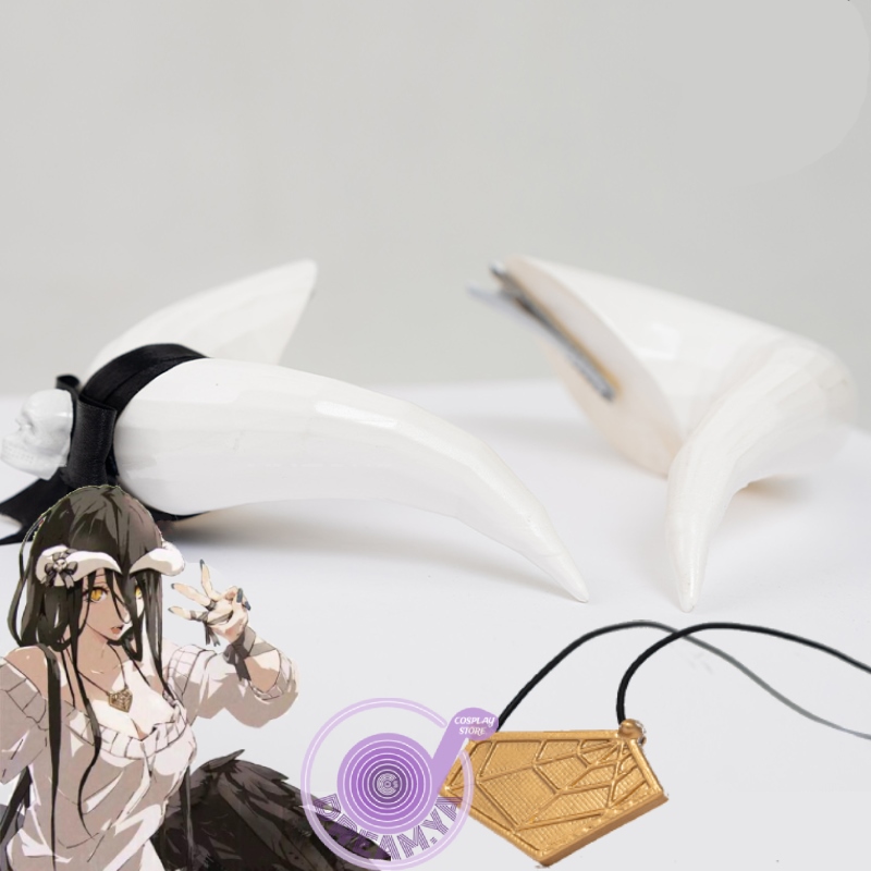 Giảm giá Anime Overlord Albedo Cosplay Horns with Bowknot Hair Clip  Headwear Necklace Cosplay Prop Accessories Halloween Party Carnival ELEGANT  - BeeCost