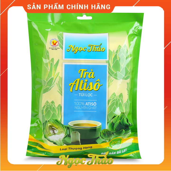 Trà atiso túi lọc thượng hạng Ngọc Thảo | 200 túi (gói xanh lá)
