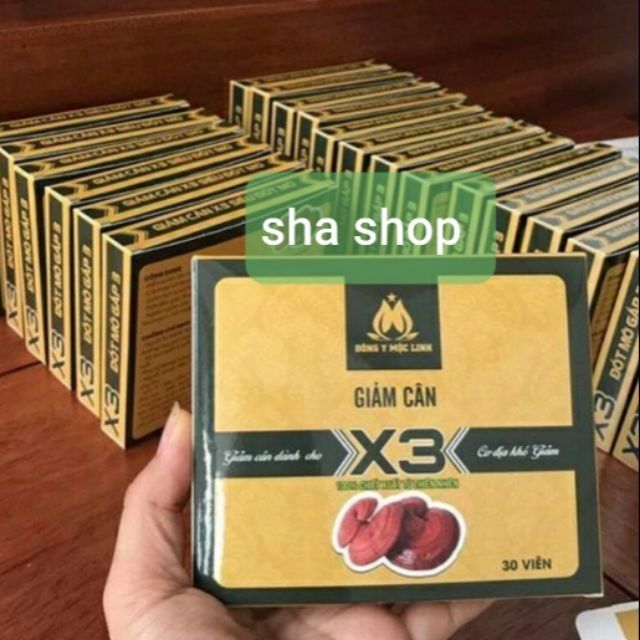 Giảm cân đông y mộc linh x3 - 30viên/1hộp- không tặng detox