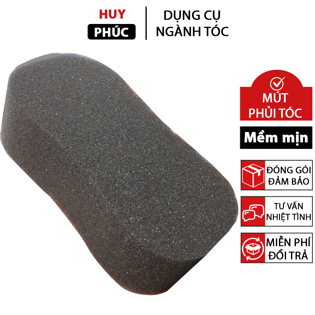 Mút phủi tóc nam, miếng xốp bông phủi tóc loại 1 - Dụng cụ tóc Huy Phúc