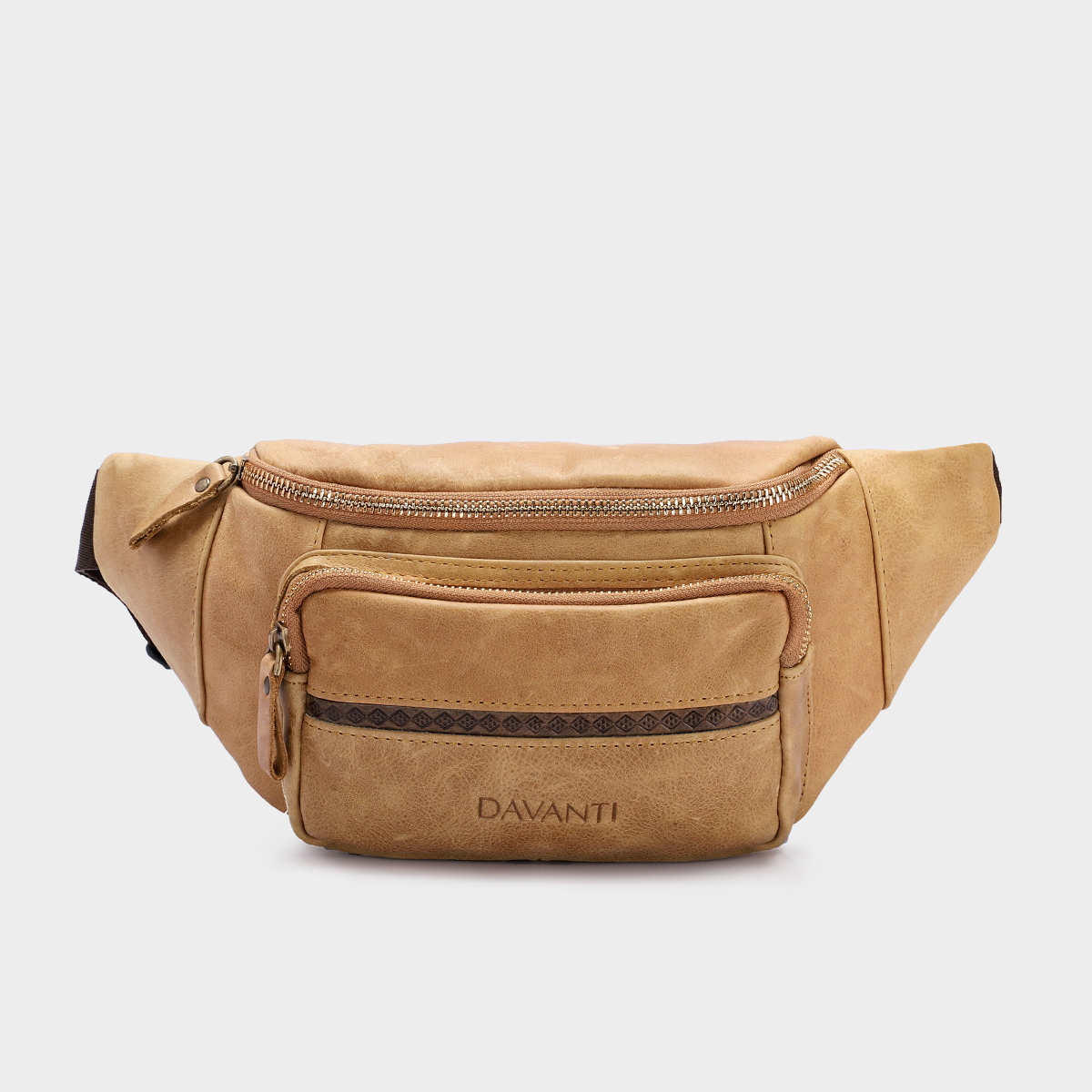 Túi Đeo Chéo Bụng Da Bò 4U Cao Cấp Cá Tính DB286