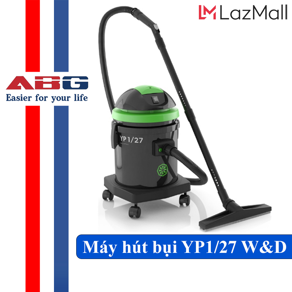 Máy Hút Bụi Khô Ướt ABG YP1/27 W&D Công Suất 1500W Lưu Lượng Khí 255m3/h Thích Hợp Để Sử Dụng Ở Những Không Gian Trường Học, Bệnh Viện,Siêu Thị - Hàng Chính Hãng