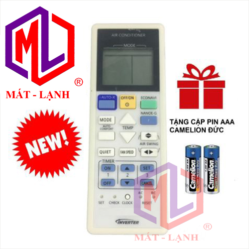[HCM]Điều khiển m&aacutey lạnh Panasonic tiết kiệm điện đời mới Remote m&aacutey lạnh Panasonic Inverter