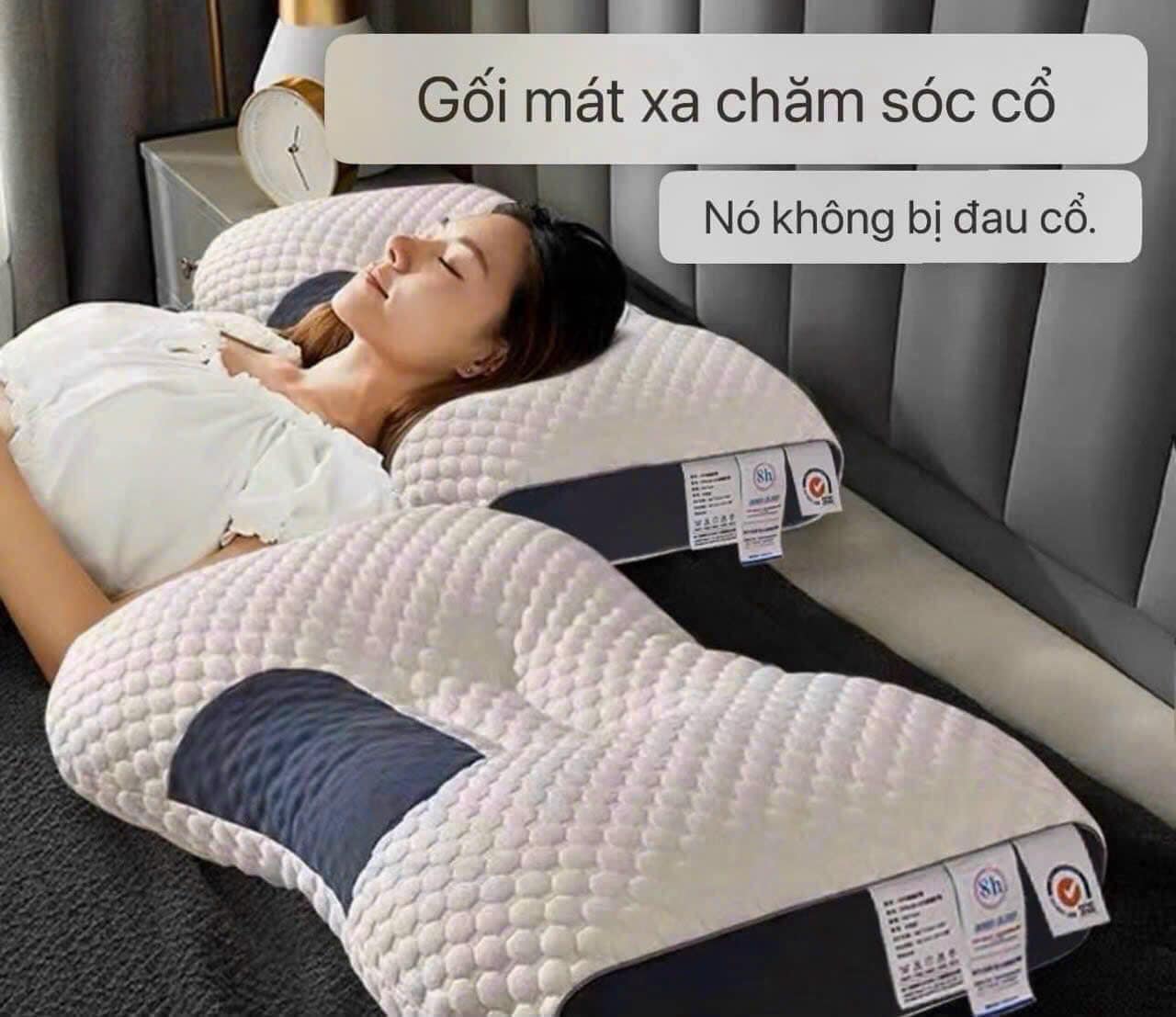 Gối cao su, co giãn đàn hồi tốt giúp ngủ nhanh hơn