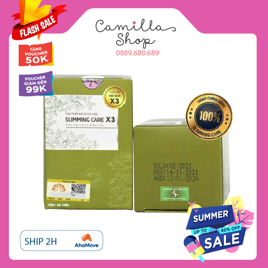 Thảo mộc giảm cân Slimming care x3 hiệu quả sau 1 liệu trình sử dụng