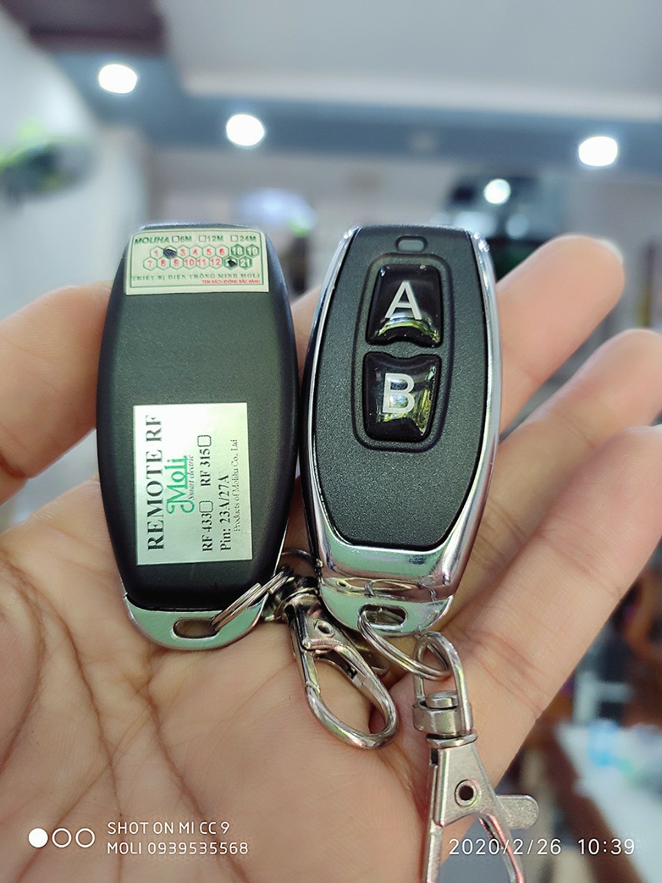 Remote 2 nút điều khiển từ xa
