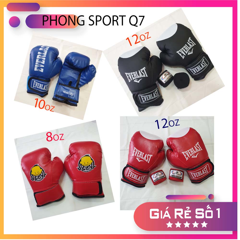 Găng Tay Tập Boxing Quyền Anh Đấm Bốc Everlast Chất Lượng Cao