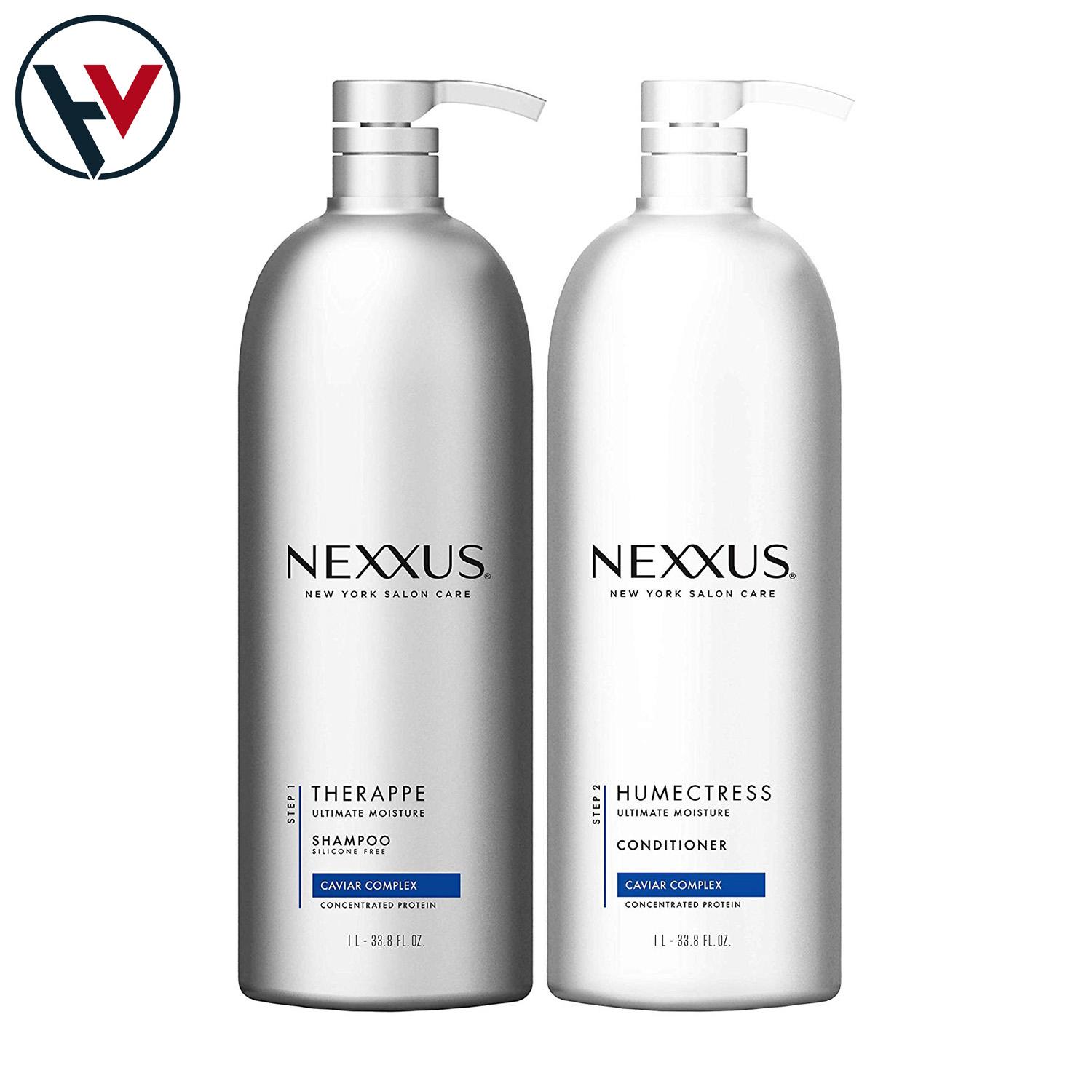 Set gội xả dưỡng tóc nexxus new york salon care 1l