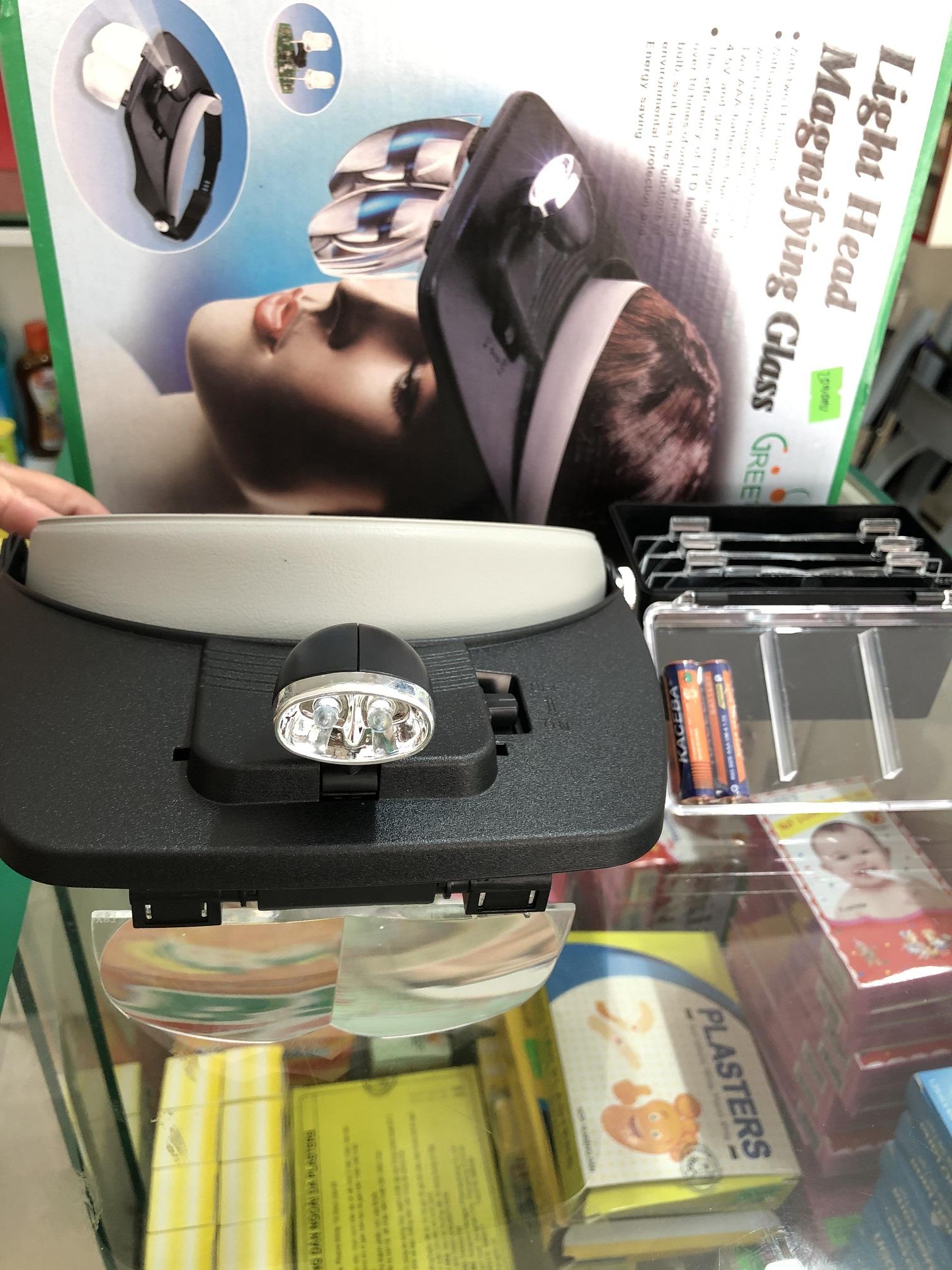 Kính lúp phẫu thuật đội đầu đèn lúp đội đầu kính lúp đeo đầu có đèn phóng đại Greetmed