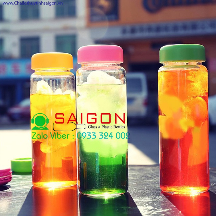 [HCM]Chai Thủy Tinh 420ml Nắp Nhựa