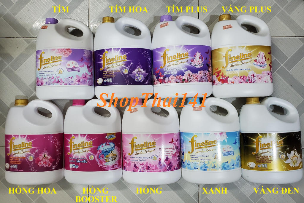Nước giặt xả quần áo fineline 3000ml thái lan - mẫu mới