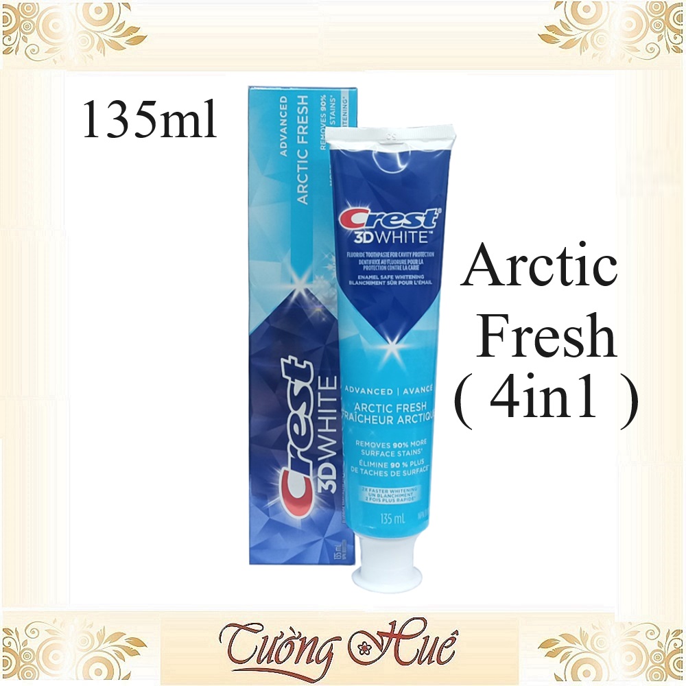 Kem đánh răng crest 3d white arctic fresh - 135ml
