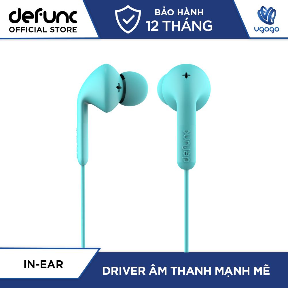 Tai nghe nhét tai chống ồn defunc basic music d033 tích hợp mic - chống ồn toàn diện driver âm thanh mạnh mẽ - nhà phân phối chính thức