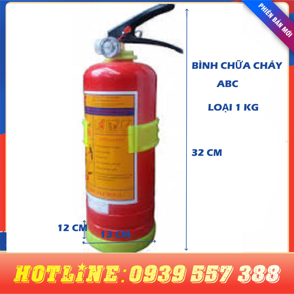 Bình cứu hỏa ô tô mfzl1 abc 1kg, bình pccc