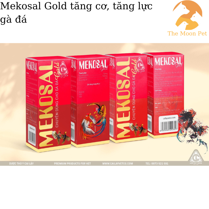 Mekosal Gold 1 lọ x 5ml Nở cơ- sung sức cao cấp cho gà đá